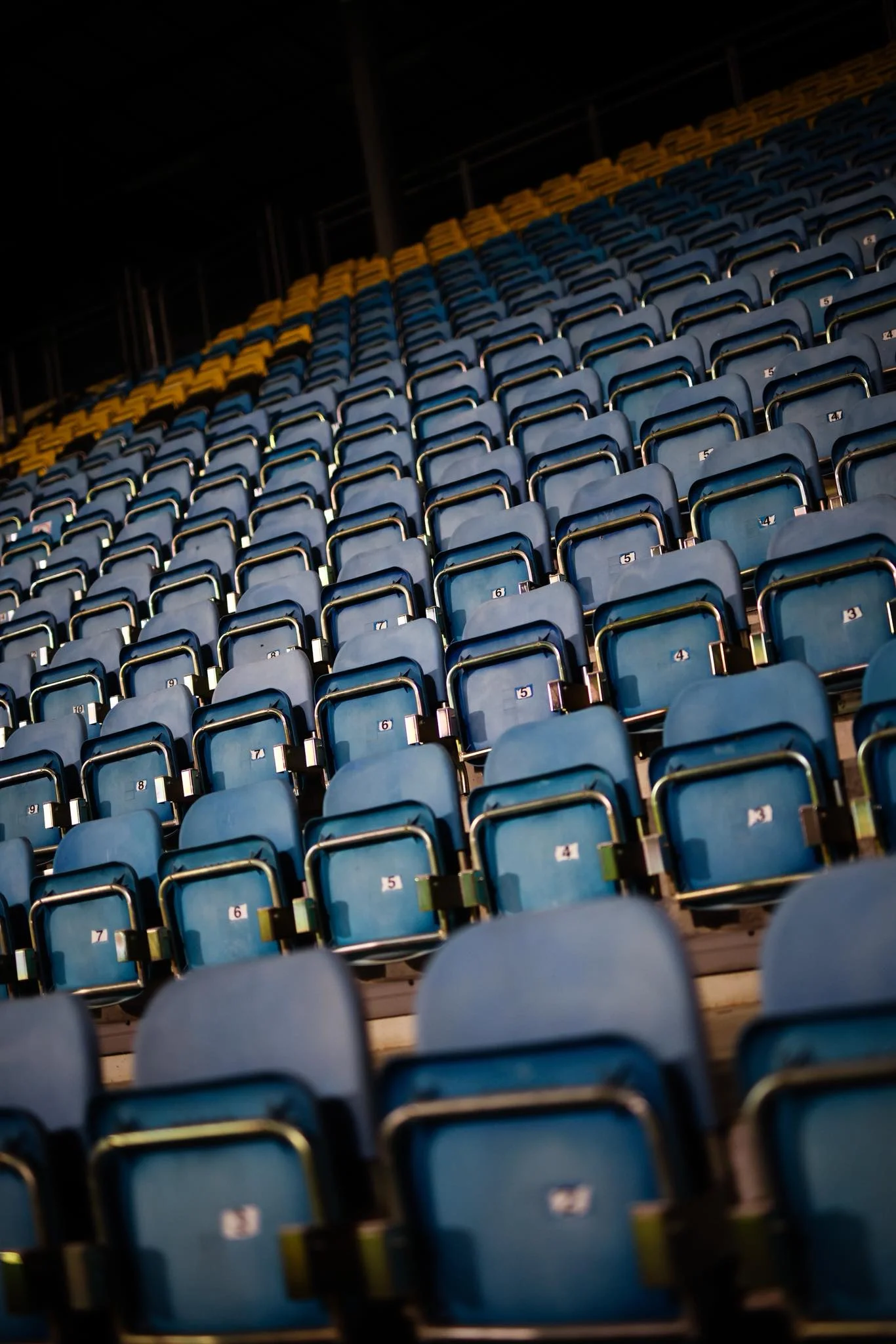 Stadium seats and seating configuration