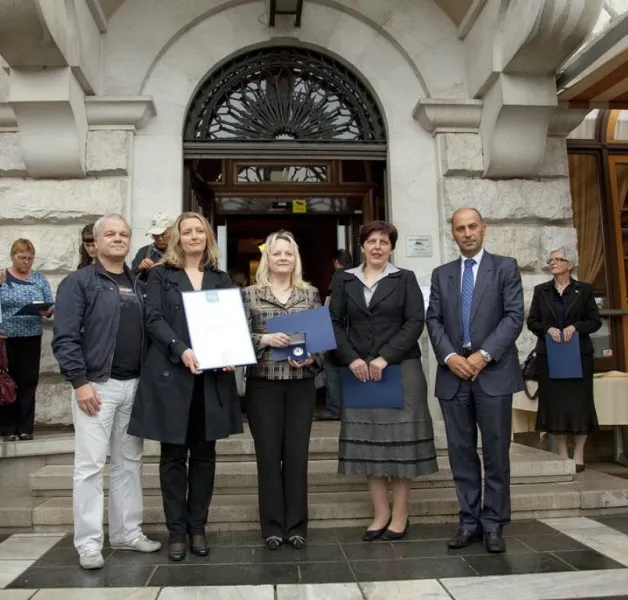 Award ceremony at Postojna Cave